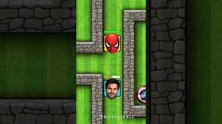 RONALDO & MESSI & MBAPPÉ | NEW SECRET MAZE CHALLENGE #2 🔥 Fan Animation #shorts