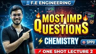 Most Important Chemistry Questions 🔥 One Shot Lecture 2 | SPPU FE Engineering