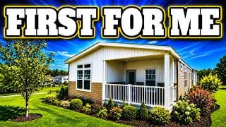This SMALLER mobile home is a DOLL! Plus the layout is AMAZING! Prefab House Tour