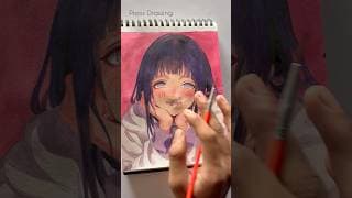 Hinata Drawing With Watercolours Gone Wrong 😭. #shorts