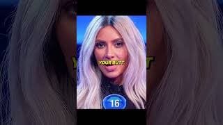 Kim Kardashian gives the funniest answers! - Family Feud #shorts #funny #familyfeud