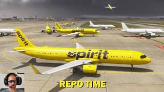 REPO OPERATION of Spirit Airlines Fleet in Microsoft Flight Simulator! (VATSIM)