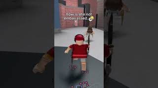 no way she just did that.. 😭 #roblox #mm2 #gaming