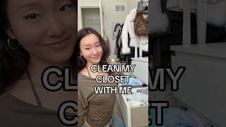 CLEANING MY CLOSET (not at 2 am this time) also dropping long vid next week :) #clean #closettour