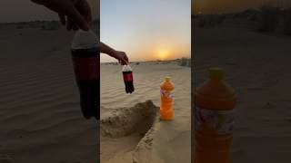 Hide Drink 🥤 in desert 🏜️ sand#desert #survival #camping #outdoors