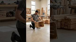 watch what he builds with 6 simple wooden crates... 👀