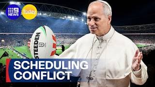 Why the Pope may cause the NRL Grand Final to move | 9 News Australia