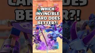 Which Invincible Card Does Better? #clashroyale #shorts