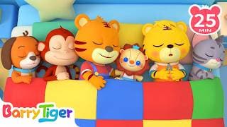 Ten in the Bed Roll Over 🛏️ | Counting Songs | Kids Songs & Nursery Rhymes | BarryTiger