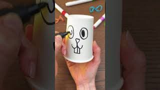 Jumping Rabbit Toy! 🐰🥤 DIY From Cup! ⬆️🐇