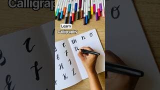 Calligraphy Part 2 😱 #crafteraditi #calligraphy #shorts #handwriting #diy #craft @CrafterAditi