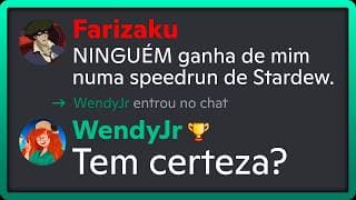 Me desafiaram numa Speedrun de Stardew Valley... mas sou a top1 BR.