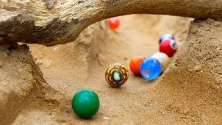 Marble Racing on REAL Sand: 🌞 Marble Rally S8 Race 5