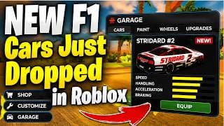 NEW F1 Cars Just Dropped in Roblox | First Look