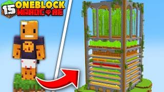I Built the Biggest Farm in ONE BLOCK Minecraft