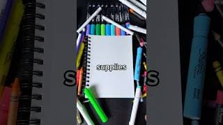 Drawing, But the Art Supplies keep Changing… (#shorts)