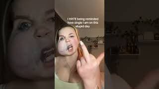 People just need to shut up about Valentine's Day #Valentines Day#viral #makeup #makeuptutorial#grw