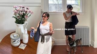 gardening, thrifting, soaking up the sun