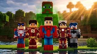 NOVA SÉRIE DE HERÓIS X NO MINECRAFT
