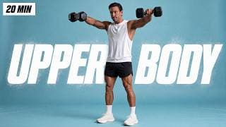 20 Min TOTAL UPPER BODY Workout With Dumbbells (Build Muscle & Strength)