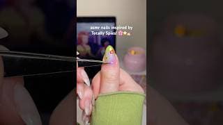 ASMR NAILS inspired by @TotallySpiesChannel ⚡️🎀 #asmr #nails #nailart