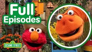 Dinosaur Time with Elmo!  🦖 🦕 | FOUR Sesame Street Full Episodes