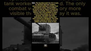 The Soviets built a tank so tall the Germans could see it coming from kilometres away but