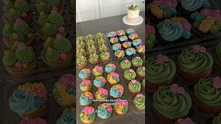 4 dozen First Fiesta cupcakes! 🪅🥳 #cakedecorating #baking #firstfiesta