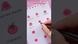🔴￼ red challenge #art #doodle #drawing