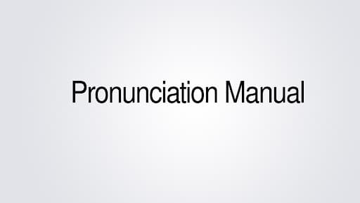 PronunciationManual banner